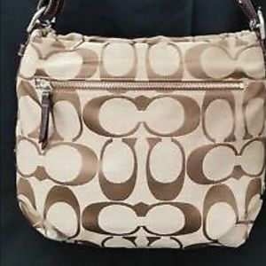 Signature Coach Logo Hobo Satchel